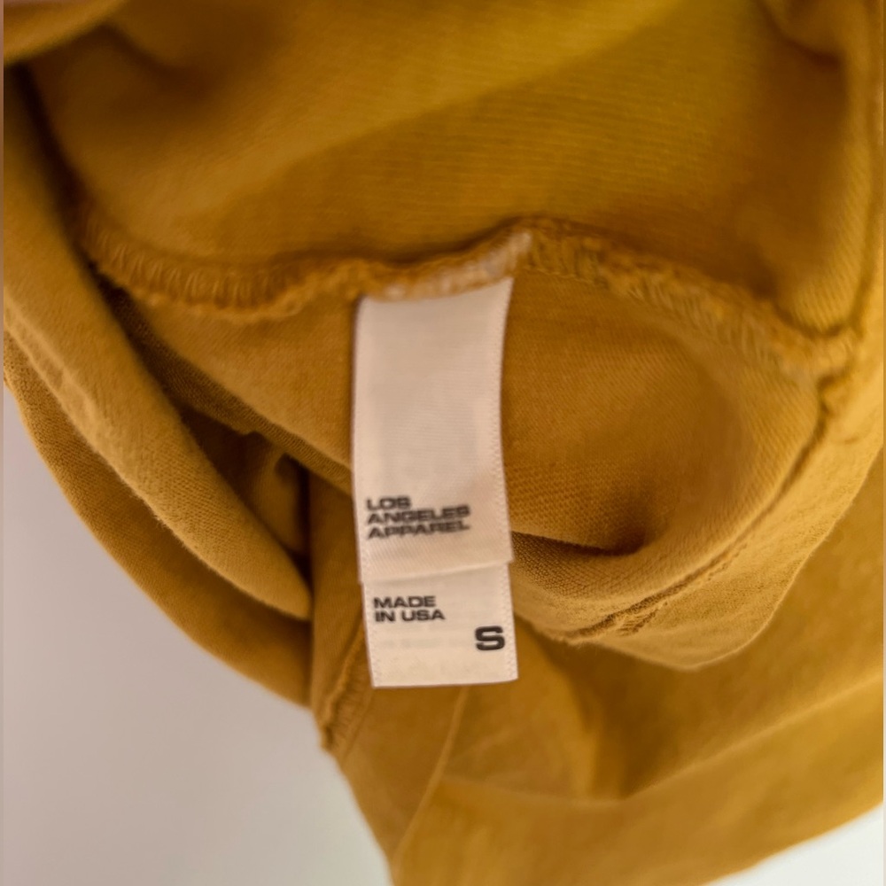 Los Angeles Apparel Garment Dye Sleeveless Turtleneck Crop Top - Picture 5 of 6